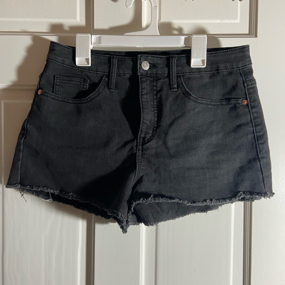Black Jean Shorts